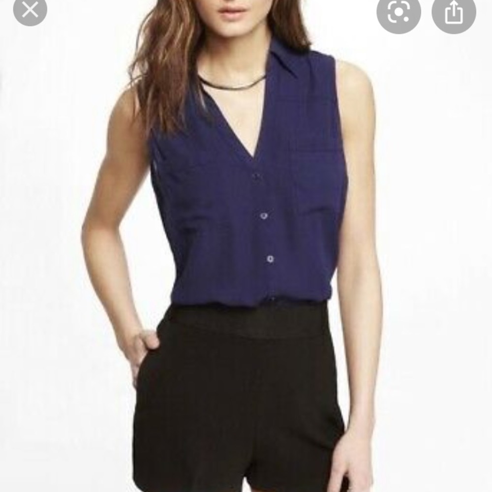 Express sleeveless work top portofino
